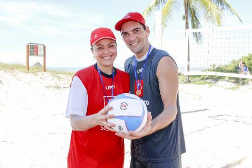 Os embaixadores Leila e Giba / Foto: Divulgação